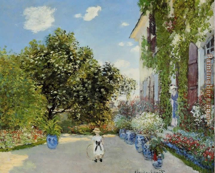 The Artist's House at Argenteuil painting - Claude Monet The Artist's House at Argenteuil art painting